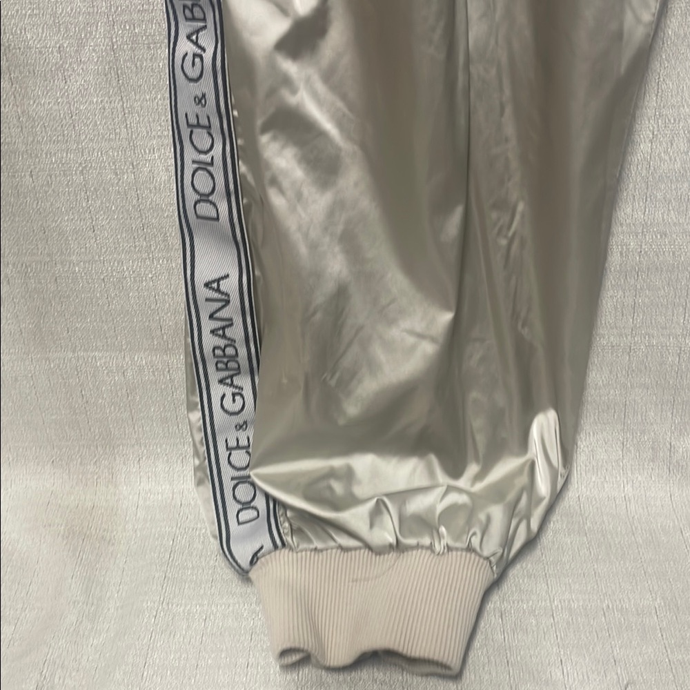 Dolce & Gabbana Beige Track Pants with Logo Trim - Picture 6 of 7